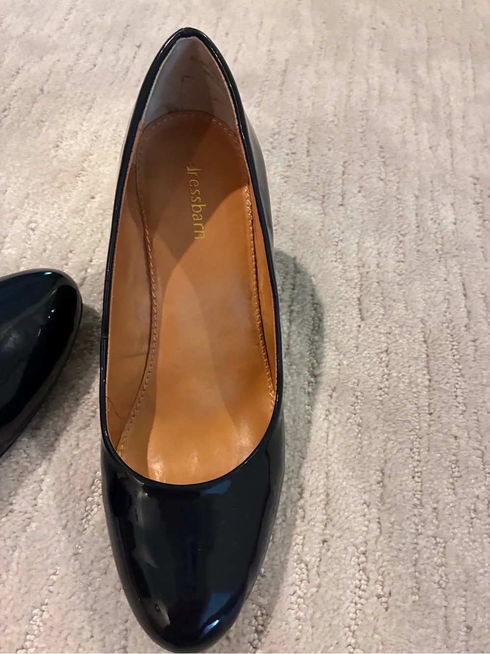 dressbarn Black Patent Wedge Pumps
